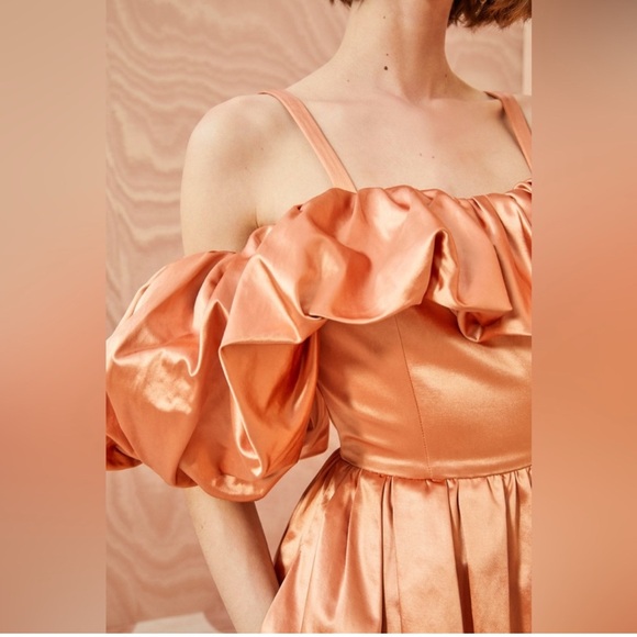 NWT‎ Ulla Johnson Lelita Midi Dress in Copper Sz 0 $1240 - Picture 3 of 12